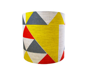 Aztec lampshade: Red, Blue, Yellow
