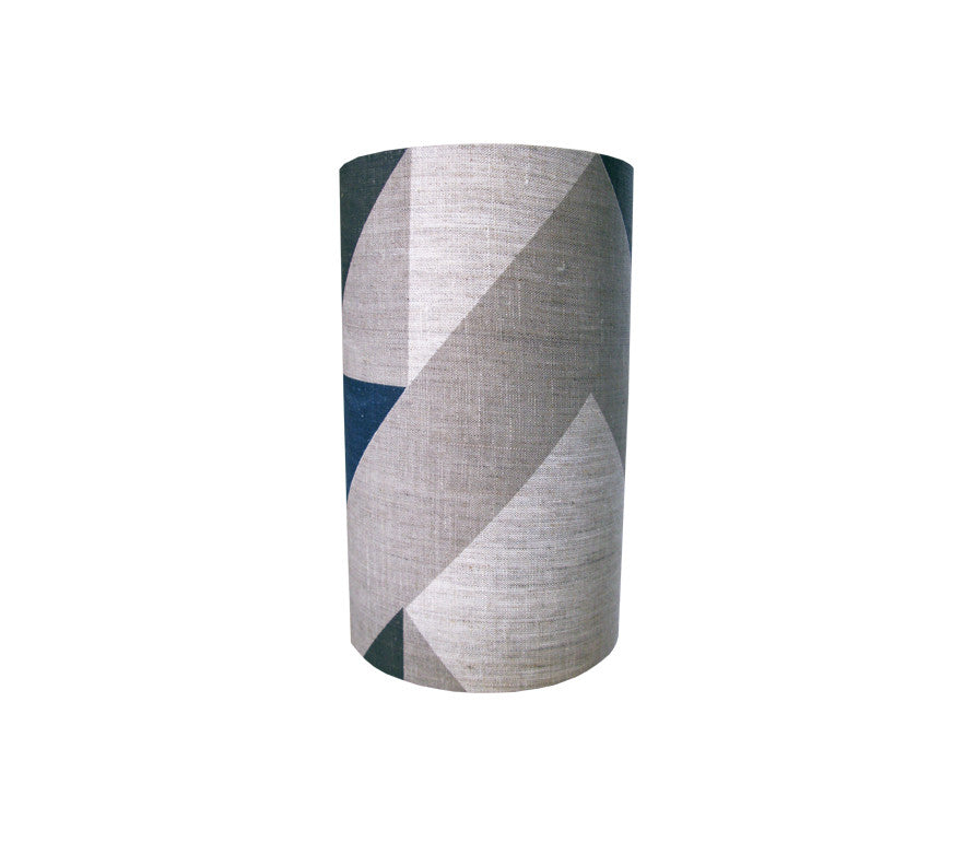 Plane Curve Lampshade: Blue, Grey, Charcol