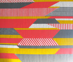 Load image into Gallery viewer, Textured Stripe: Pink, Grey, Yellow
