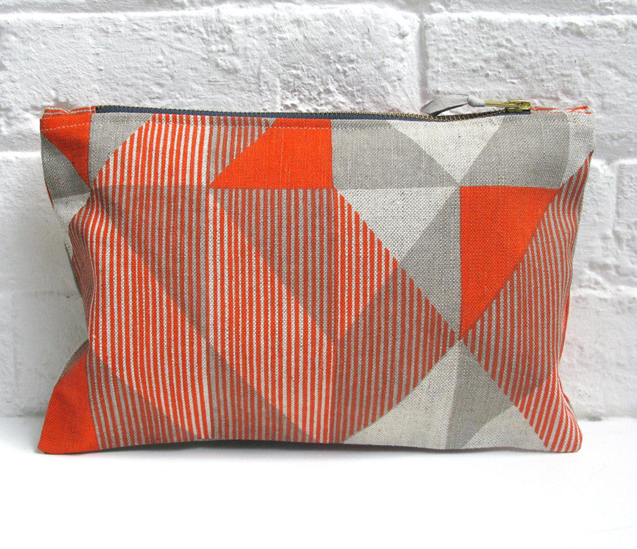 Trigonometry pouch: Orange, Grey