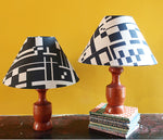 Load image into Gallery viewer, Maze Coolie lampshade: Navy
