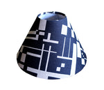 Load image into Gallery viewer, Maze Coolie lampshade: Navy
