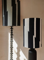 Load image into Gallery viewer, Lightning bolt: Blue denim with Slate print
