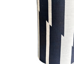 Load image into Gallery viewer, Lightning bolt: Vintage cream linen with Slate print
