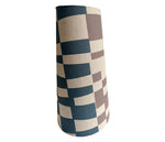 Load image into Gallery viewer, Fragments: Tall Cone in Dirty Lilac, Blue/grey and Teal
