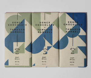 Oatmilk Chocolate bar in collaboration with Eonce Bean to Bar