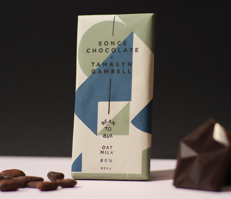 Oatmilk Chocolate bar in collaboration with Eonce Bean to Bar