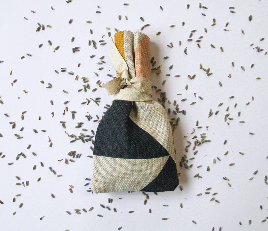 Aztec lavender bag: Pink, Blue, Mustard