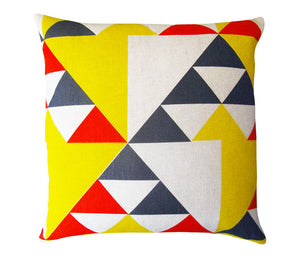 Aztec cushion: Red, Blue, Yellow