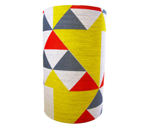 Aztec lampshade: Red, Blue, Yellow