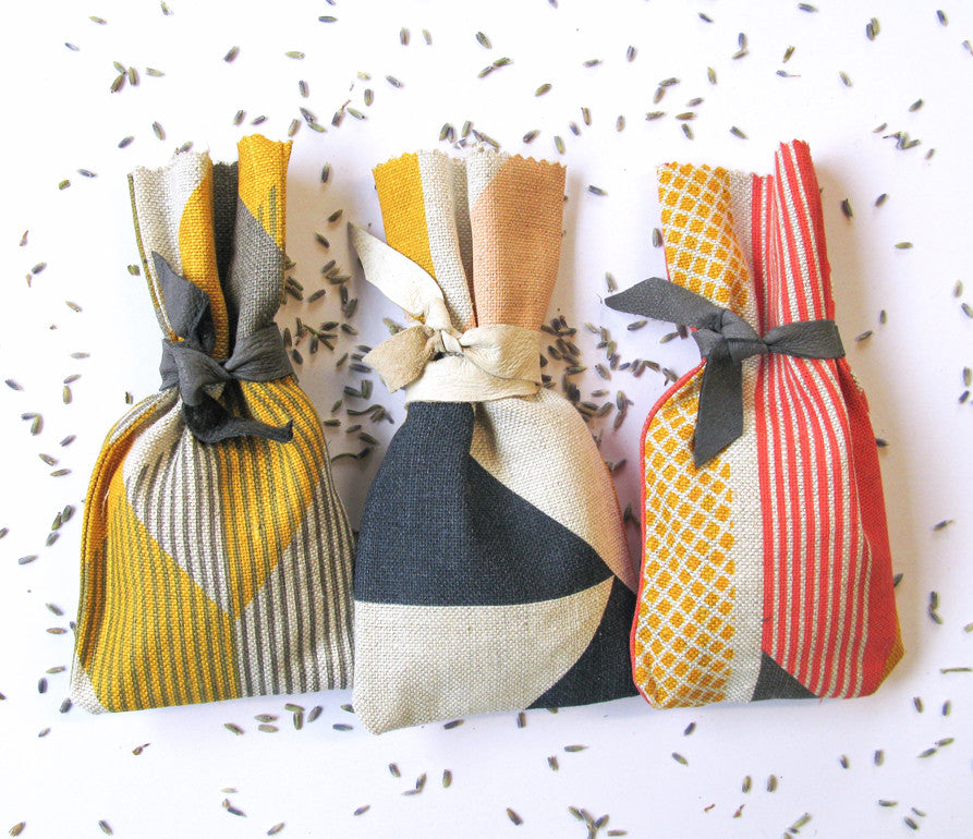 Aztec lavender bag: Pink, Blue, Mustard