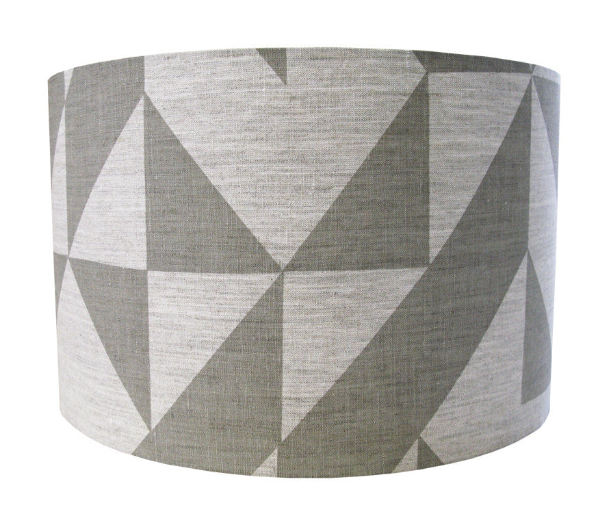 Geometric store lampshade grey