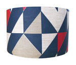 Load image into Gallery viewer, Plane Curve Lampshade: Grey, Fuchsia, Blue
