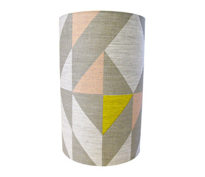 Plane Curve Lampshade: Grey, Pink, Yellow