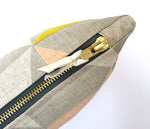 Load image into Gallery viewer, Plane Curve pouch: Pink, Yellow, Grey
