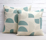 Load image into Gallery viewer, Radius Cushion: Taupe, Teal
