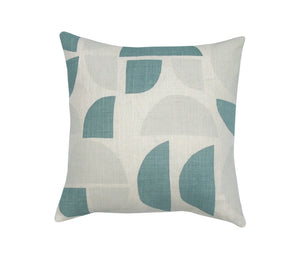Radius Cushion: Taupe, Teal