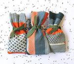 Load image into Gallery viewer, Textured Stripe Lavender Bag: Blue, Green, Orange
