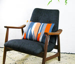 Load image into Gallery viewer, Textured Stripe: Blue, Navy, Orange
