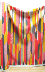 Load image into Gallery viewer, Textured Stripe: Pink, Grey, Yellow
