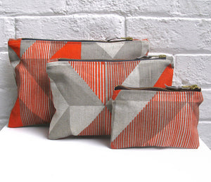 Trigonometry pouch: Orange, Grey