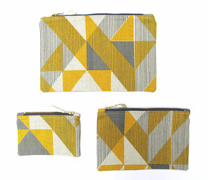 Trigonometry pouch: Yellow, Grey