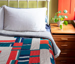 Load image into Gallery viewer, Block patchwork quilt
