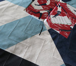 Load image into Gallery viewer, Pennon: Navy, Blue and Slate Quilted Bedspread

