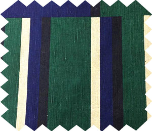 Kasbar Swatch: Green and Navy
