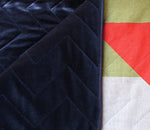 Load image into Gallery viewer, Pennon: Churlish Green, Red and Slate Quilted Bedspread
