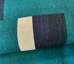 Load image into Gallery viewer, Kasbar. Navy, green: Fabric Remnant
