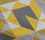 Load image into Gallery viewer, Yellow and Grey Trigonometry: Large Cushion
