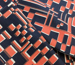 Load image into Gallery viewer, Maze: Navy, Burnt Pink
