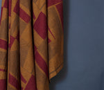 Load image into Gallery viewer, Overprinted Vintage Military Blanket: Deep Pink and Grey Slice Design
