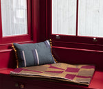Load image into Gallery viewer, Overprinted Vintage Military Blanket: Deep Pink and Grey Slice Design
