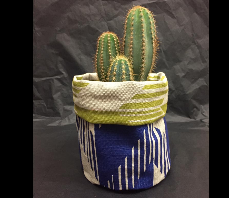 Optic soft pot: Blue, Sage