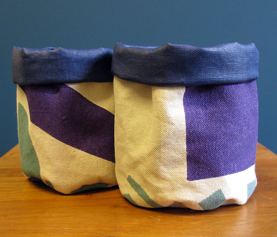 Limited Edition 10 soft pot: purple, teal and taupe