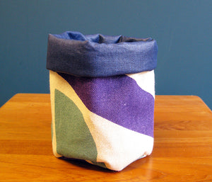 Limited Edition 10 soft pot: purple, teal and taupe