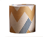 Load image into Gallery viewer, Snakes and Ladders Lampshade: Peach and Teal
