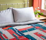 Load image into Gallery viewer, Block patchwork quilt
