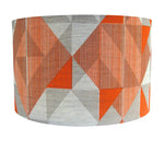 Load image into Gallery viewer, Trigonometry Lampshade: Orange, Grey

