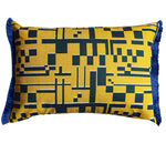 Load image into Gallery viewer, Maze cushion: Yellow, Green
