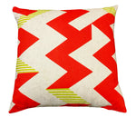 Load image into Gallery viewer, Zig Zag: Red and Lime
